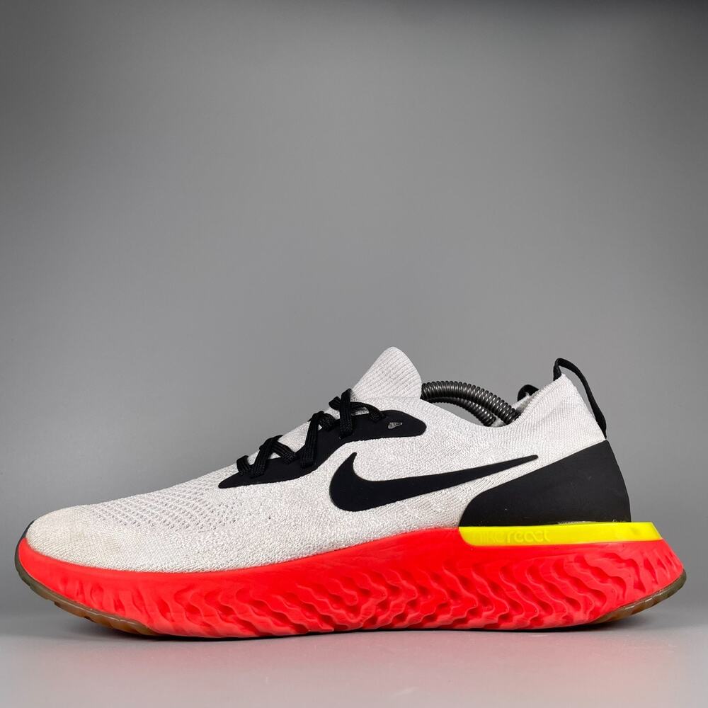 Nike Epic React Men's 11 Flyknit Bright Crimson 2018 Running Sneakers Athletic